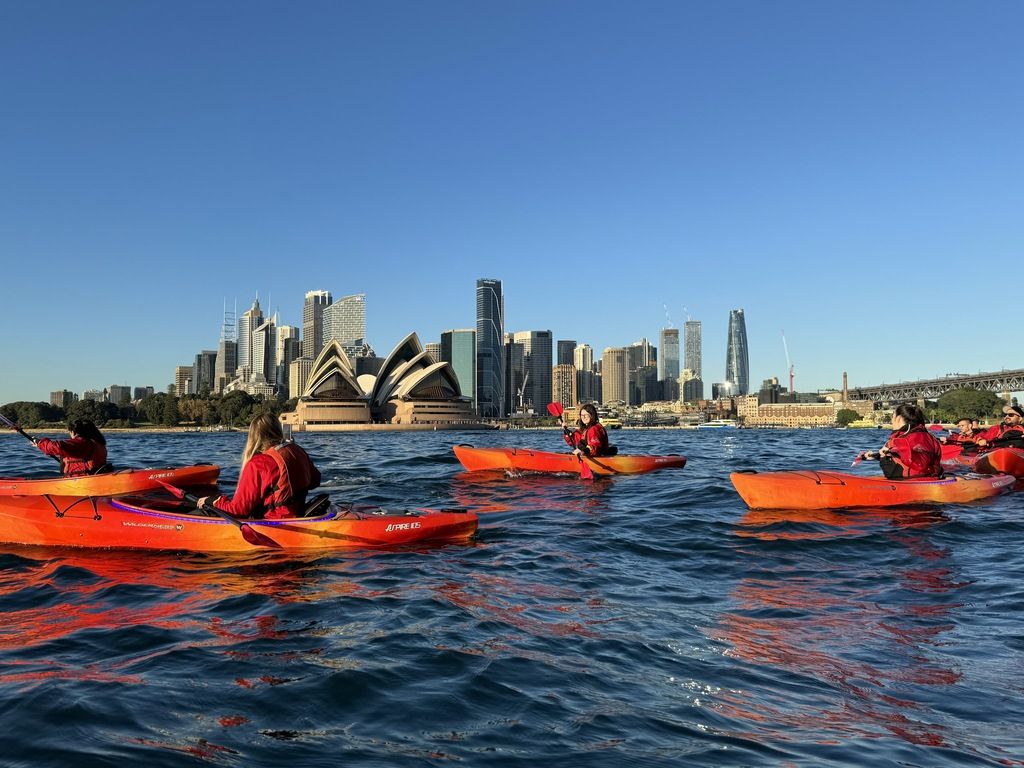 Kajaktour in der Bucht von Sydney mit Blick auf das Opernhaus